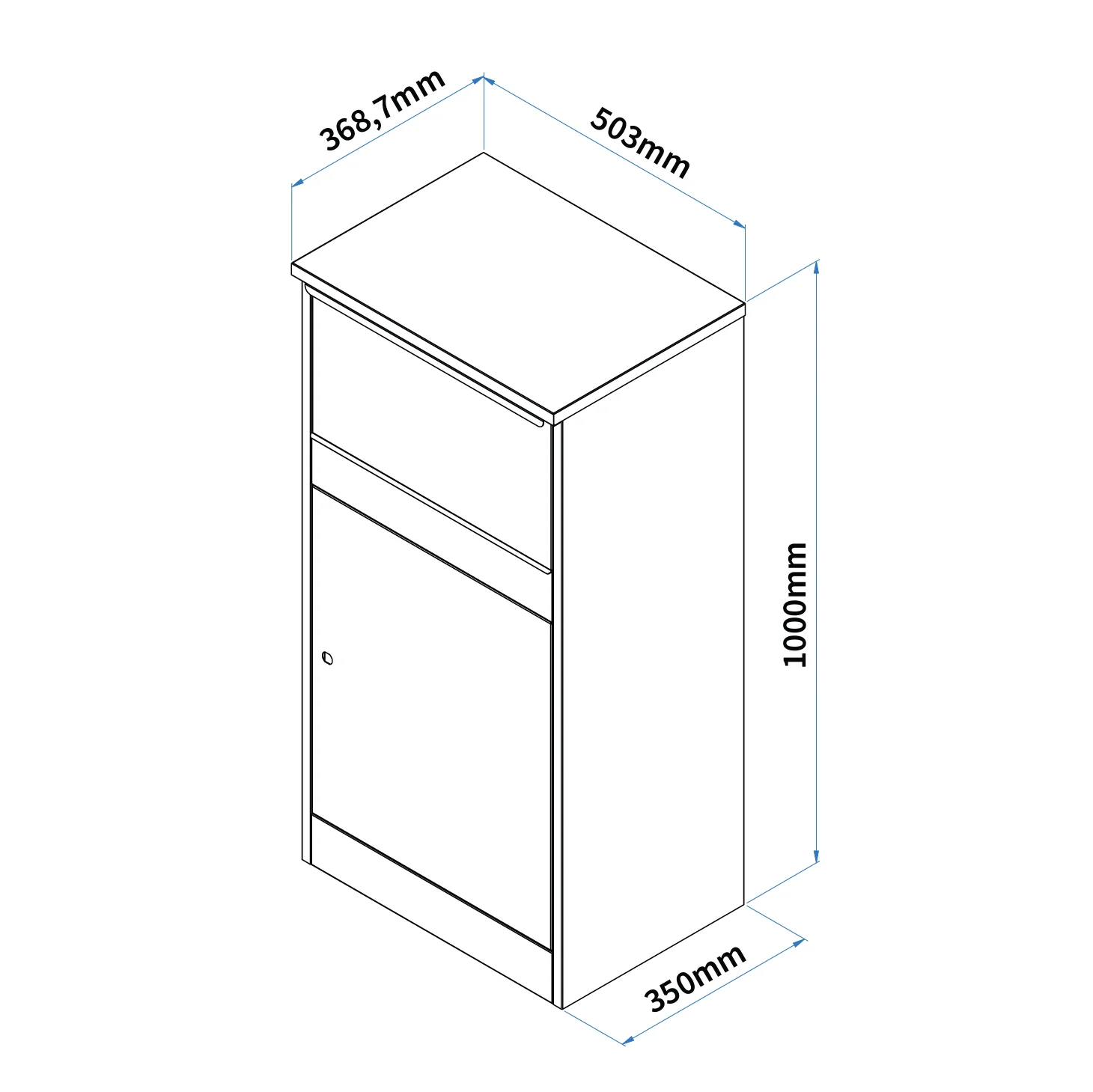Extra Large Outdoor Front Access Parcel Box for Home – Buzzard - Image 7