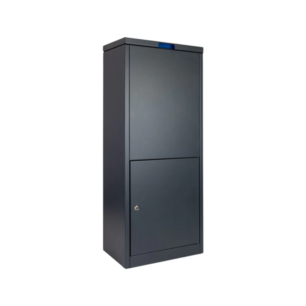 Free Standing Outdoor Parcel Box Front Access – ParcelPod 3 - Dark Grey - Image 2