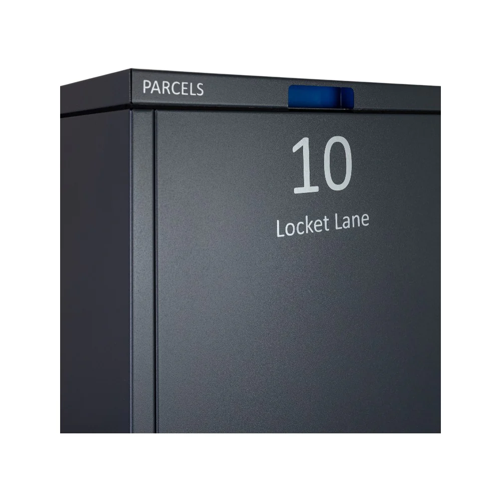 Free Standing Outdoor Parcel Box Front Access – ParcelPod 3 - Dark Grey - Image 5