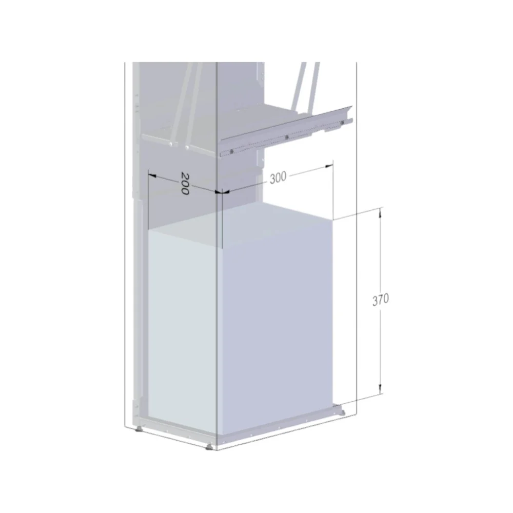 Free Standing Outdoor Parcel Box Front Access – ParcelPod 3 - Dark Grey - Image 7