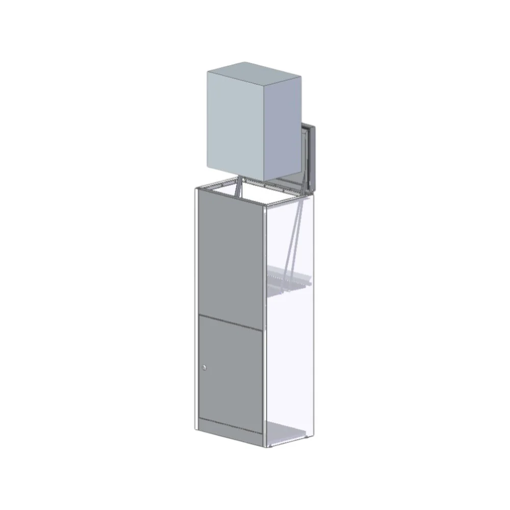 Free Standing Outdoor Parcel Box Front Access – ParcelPod 3 - Dark Grey - Image 8
