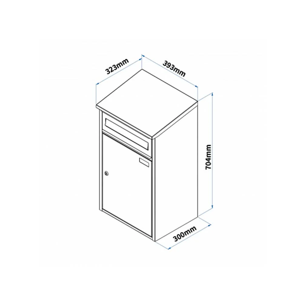 Wall Mounted Parcel Post Box for Home Front Access – Woodpecker - Image 4