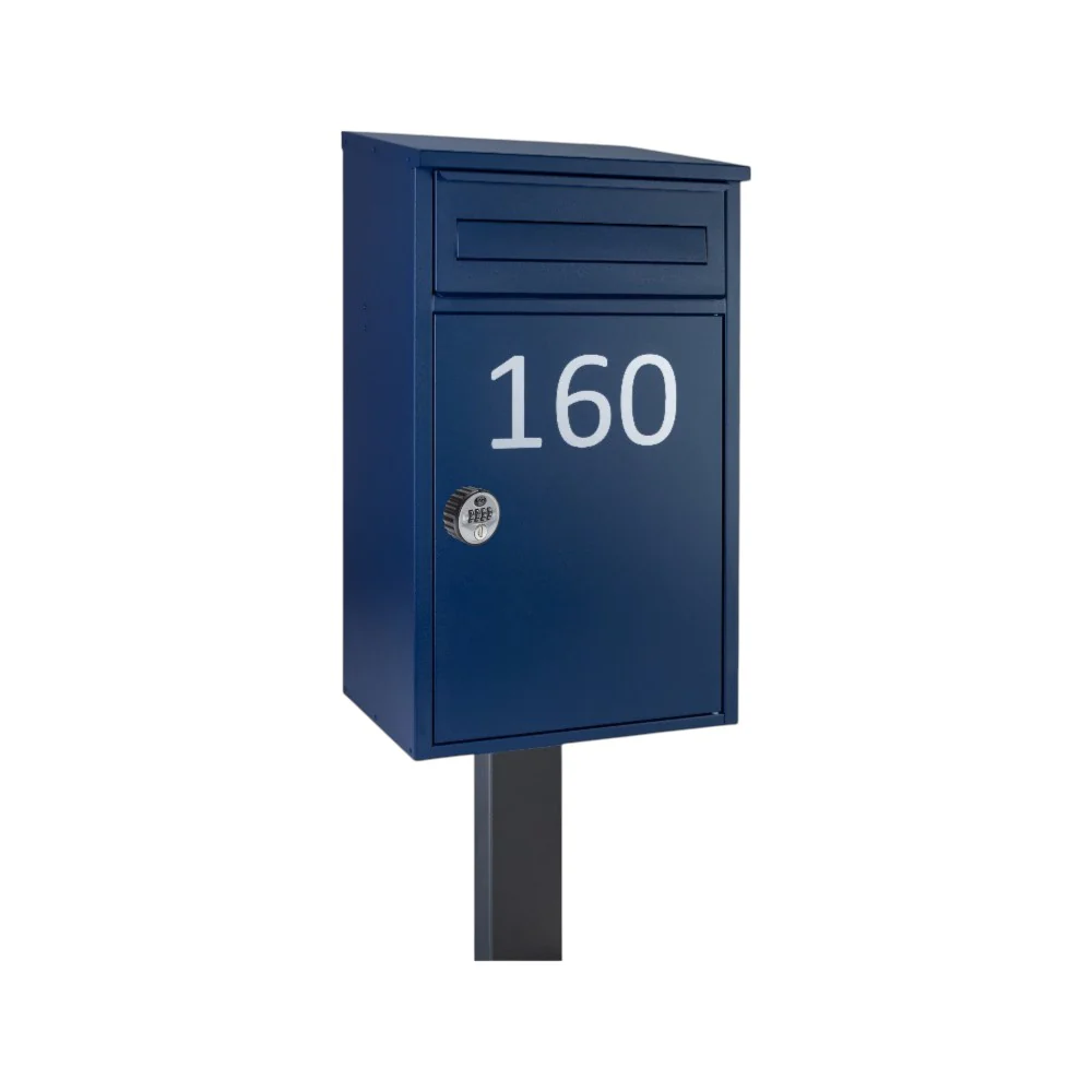 Free Standing Parcel Post Box for Home Front Access – Woodpecker with FR-2 stand - Combination Lock - Image 9