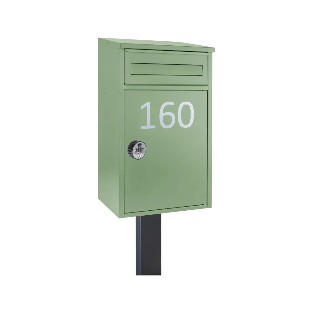 Free Standing Parcel Post Box for Home Front Access – Woodpecker with FR-2 stand - Combination Lock - Image 10
