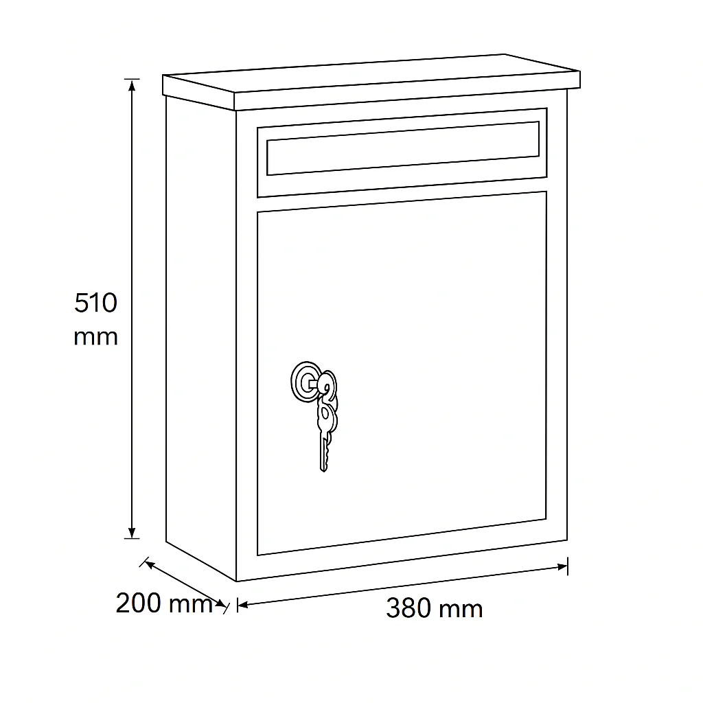 Free Standing Parcel Post Box for Home Front Access – Woodpecker with FR-2 stand - Pale Green - Image 3