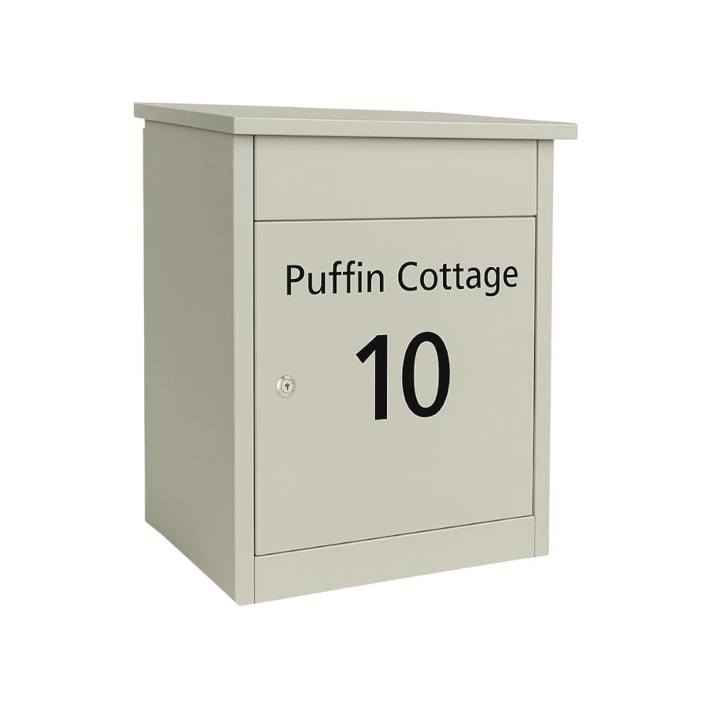 House Parcel Box – Wall Mounted or Free Standing Front Access – Puffin - Image 6