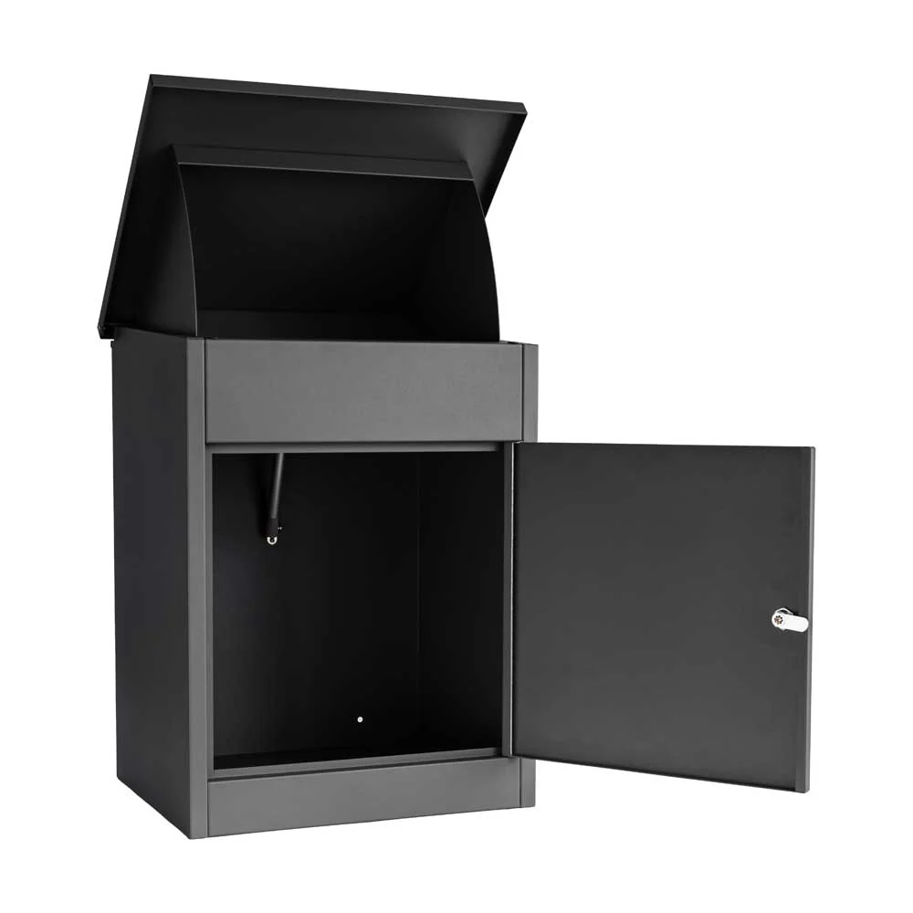 House Parcel Box – Wall Mounted or Free Standing – Puffin - Anthracite Grey RAL 7016 - Image 5