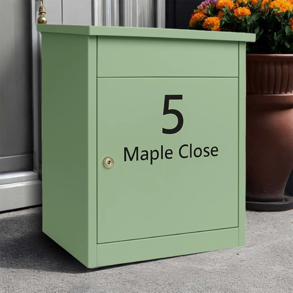 House Parcel Box – Wall Mounted or Free Standing – Puffin - Pale Green - Image 3