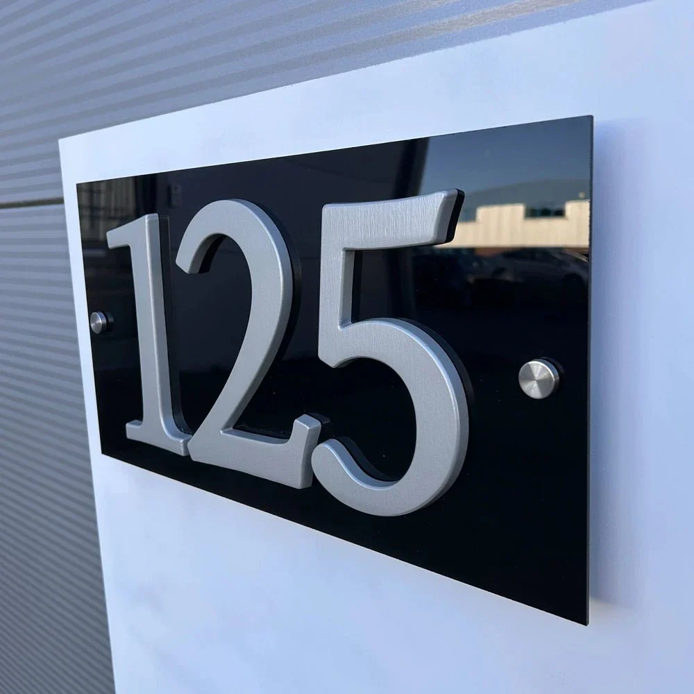 Modern Aluminium House Numbers – Sleek Design and Easy Installation - Image 8