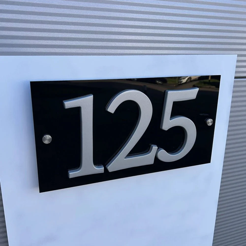 Modern Aluminium House Numbers – Sleek Design and Easy Installation - Image 9