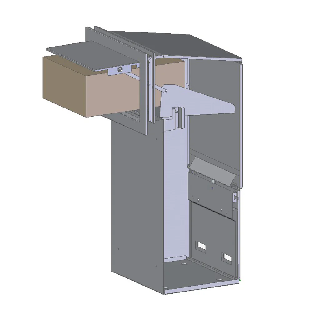 Outdoor Parcel Box for Gates & Fences – Rear Access – Sigma Paco VE2 - Black - Image 15