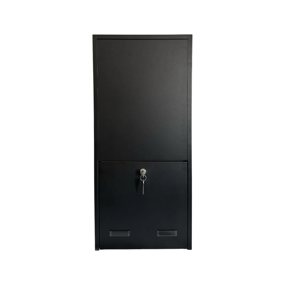 Outdoor Parcel Box for Gates & Fences – Rear Access – Sigma Paco VE2 - Black - Image 10