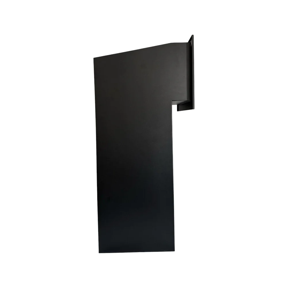 Outdoor Parcel Box for Gates & Fences – Rear Access – Sigma Paco VE2 - Black - Image 8
