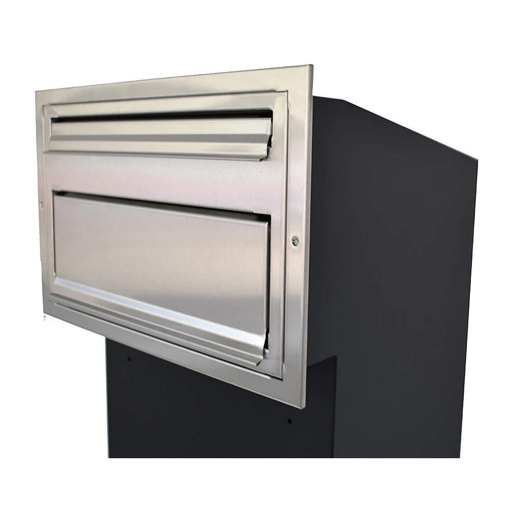 Outdoor Parcel Box for Gates & Fences – Rear Access – Sigma Stainless Steel Front - Image 17