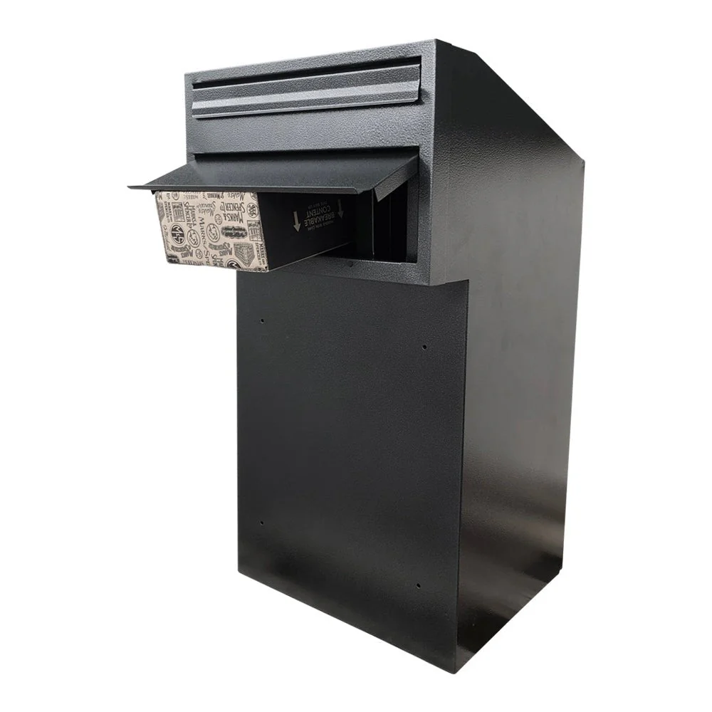 Outdoor Parcel Box for Gates & Fences – Rear Access – Sigma Stainless Steel Front - Image 18
