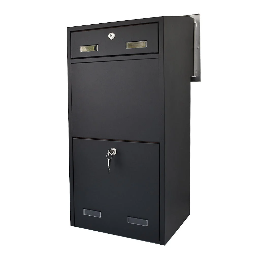 Outdoor Parcel Box for Gates & Fences – Rear Access – Sigma Stainless Steel Front - Image 19