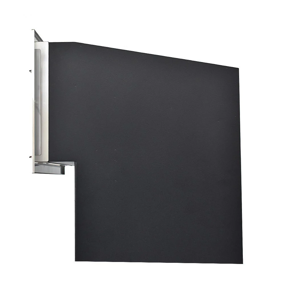 Outdoor Parcel Box for Gates & Fences – Rear Access – Sigma Stainless Steel Front - Dark Grey - Image 13