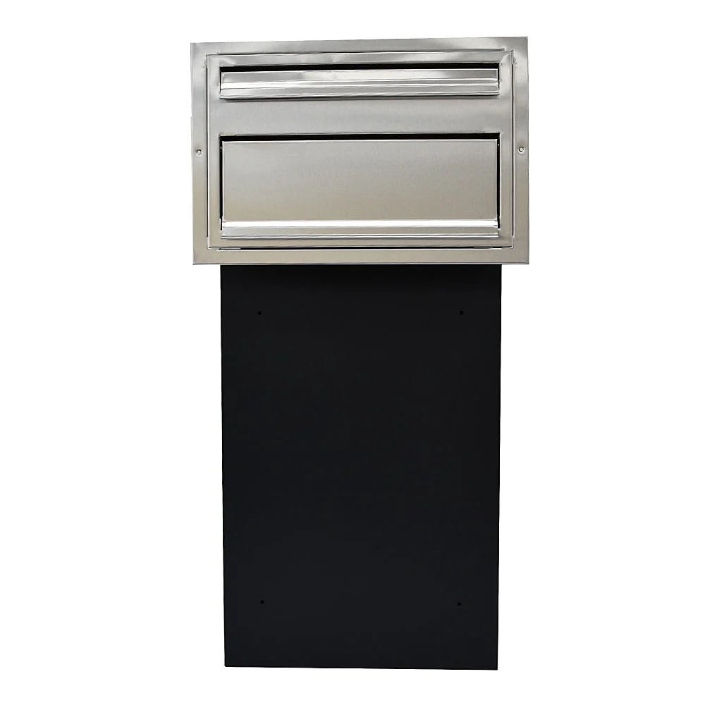Outdoor Parcel Box for Gates & Fences – Rear Access – Sigma Stainless Steel Front - Dark Grey - Image 8