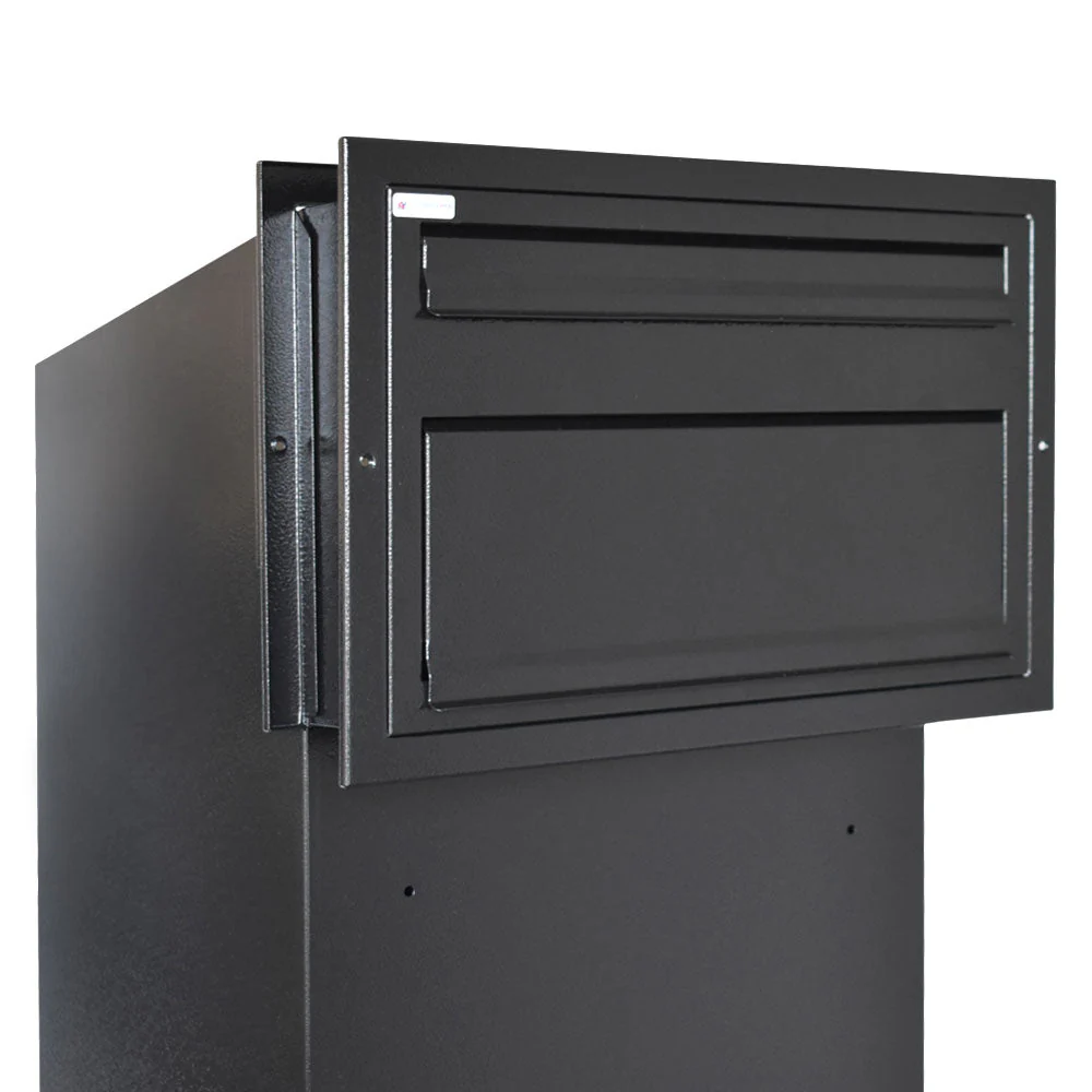 Outdoor Parcel Box for Gates & Fences – Rear Access – Sigma - Dark Grey - Image 12