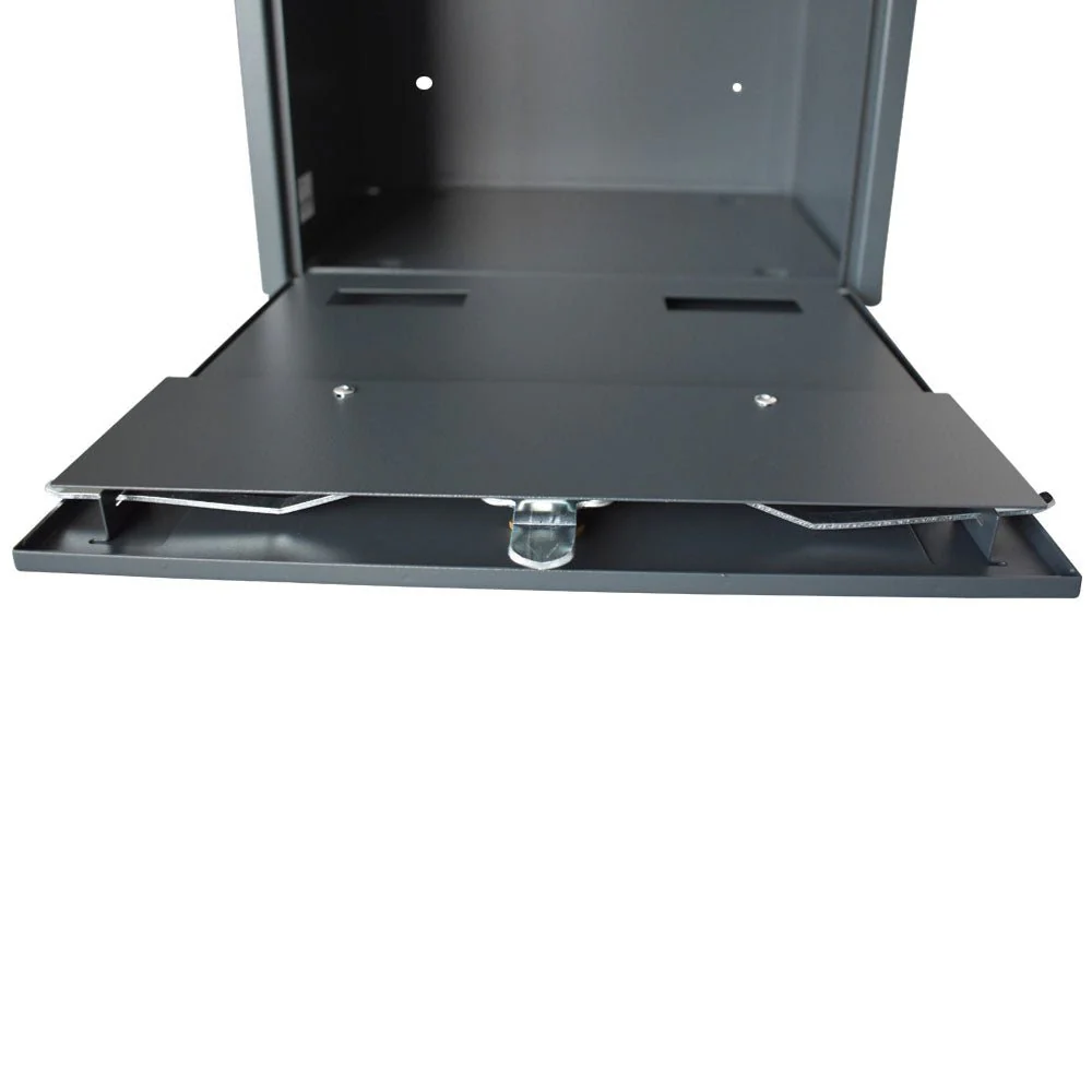 Outdoor Parcel Box for Gates & Fences – Rear Access – Sigma - Dark Grey - Image 15