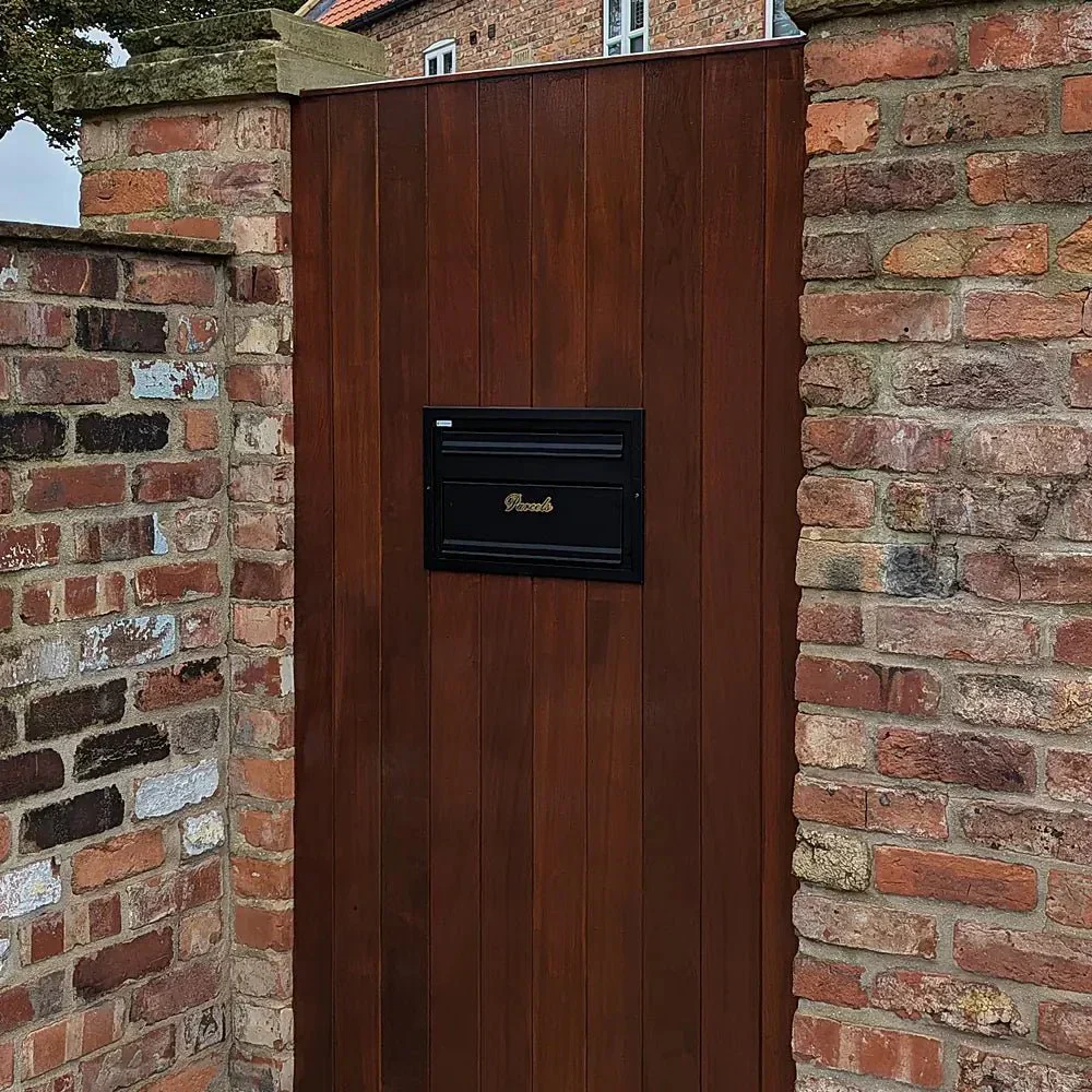 Outdoor Parcel Box for Gates & Fences – Rear Access – Sigma - Dark Grey - Image 19