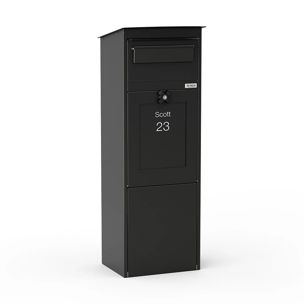 Outdoor Parcel Box for Home – Karl - Black - Image 3