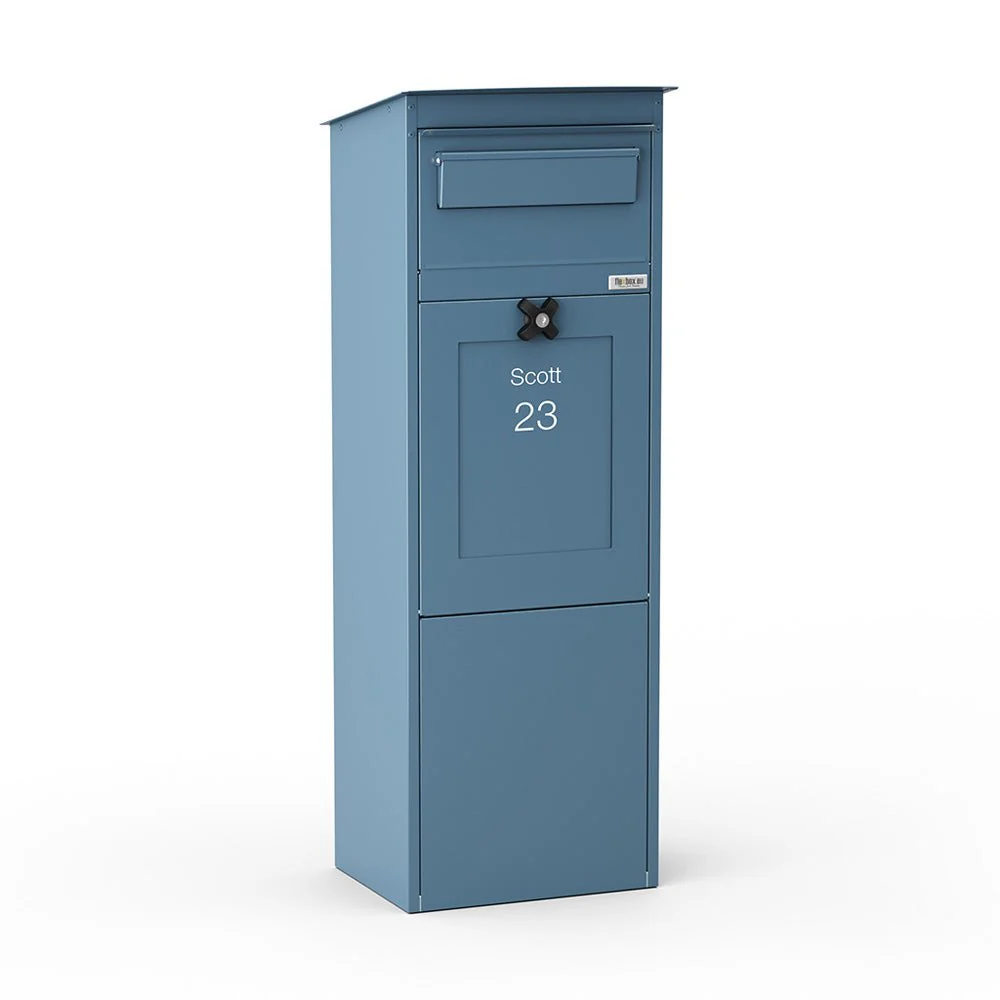 Outdoor Parcel Box for Home – Karl - Blue - Image 3