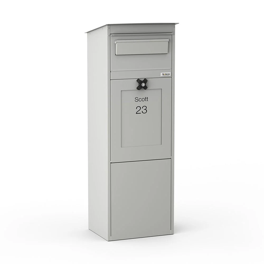 Outdoor Parcel Box for Home – Karl - Light Grey - Image 3