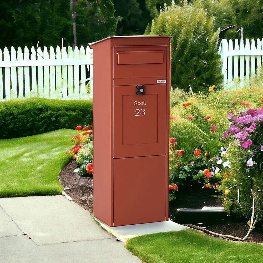 Outdoor Parcel Box for Home – Karl - Red - Image 3