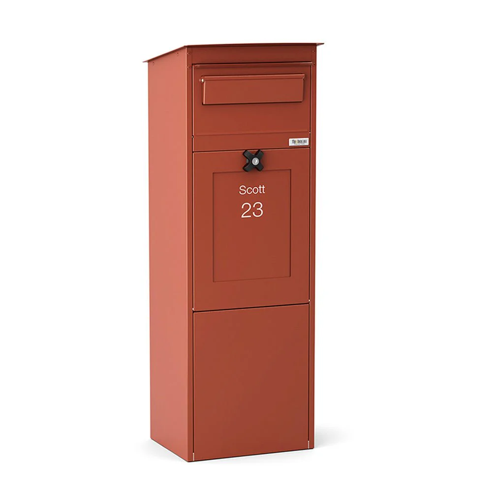 Outdoor Parcel Box for Home – Karl - Red - Image 4