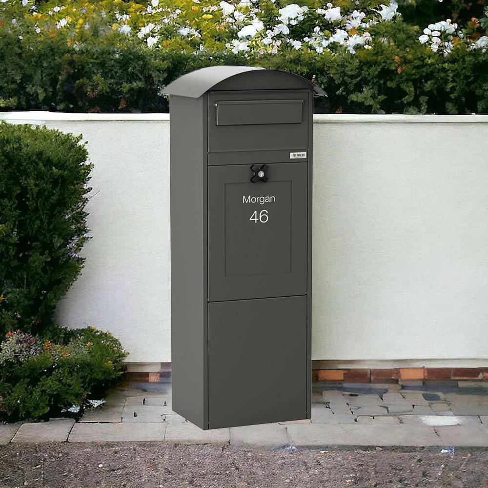 Outdoor Parcel Post Box for Home – Lovisa - Dark Grey - Image 3