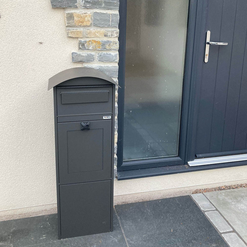 Outdoor Parcel Post Box for Home – Lovisa - Dark Grey - Image 4