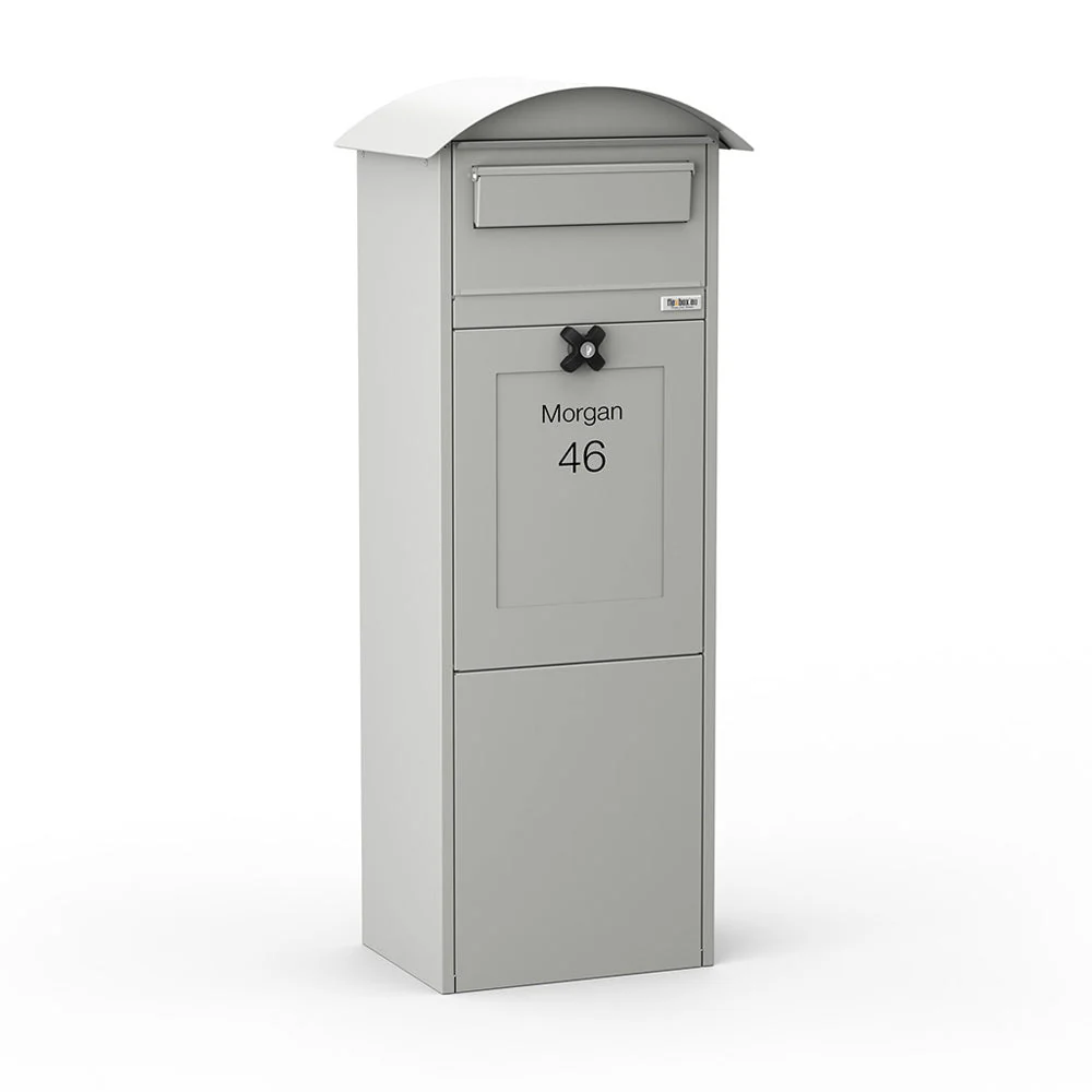 Outdoor Parcel Post Box for Home – Lovisa - Light Grey - Image 4
