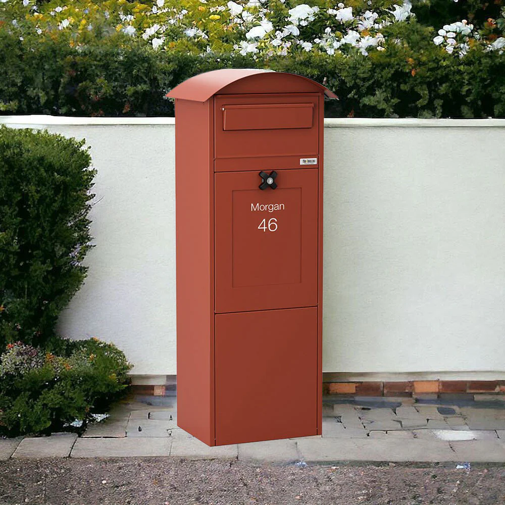 Outdoor Parcel Post Box for Home – Lovisa - Red - Image 3