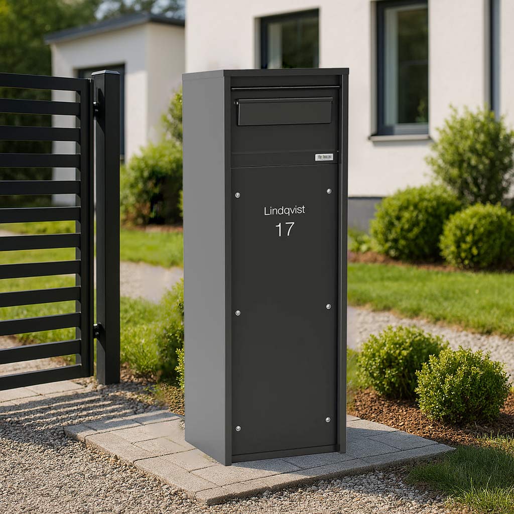 Secured Outdoor Free Standing Rear Access Parcel Box - Nikolai - Image 9