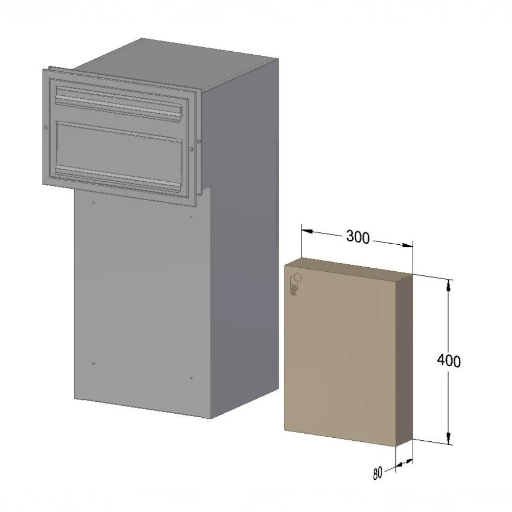 Outdoor Through the Wall Rear Access Parcel Box – Sierra - Image 19