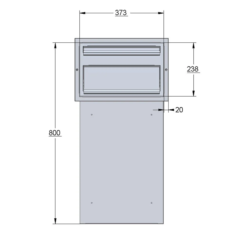 Outdoor Through the Wall Rear Access Parcel Box – Sierra - Image 18