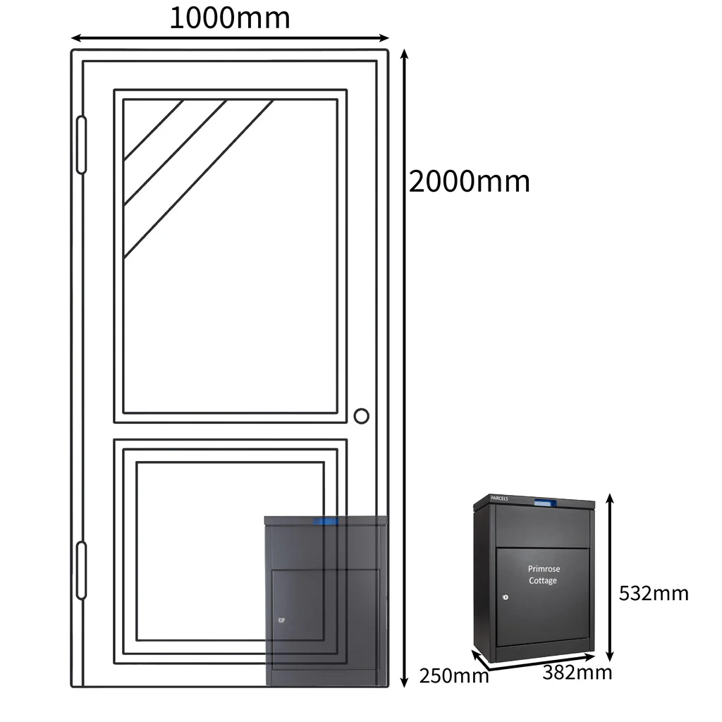 Wall Mounted Parcel Box for Home Front Access - ParcelPod 1 - Image 3