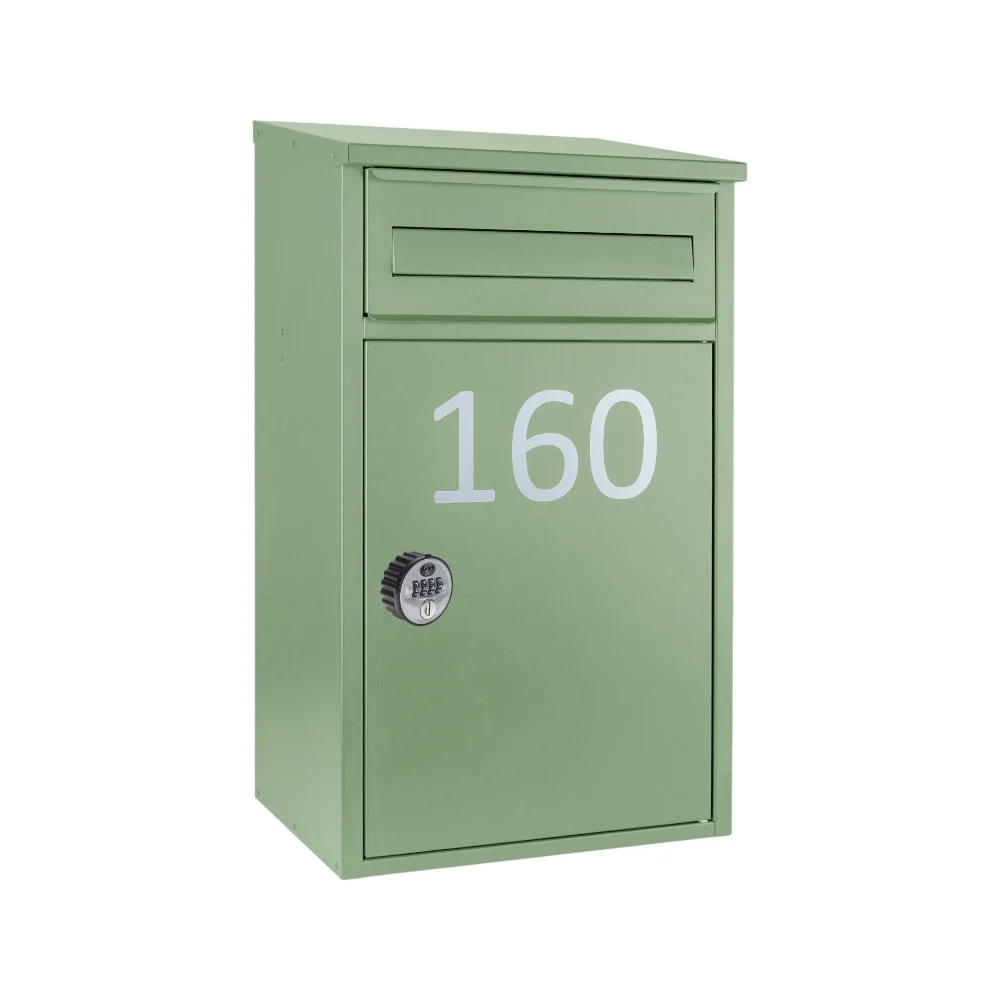 Wall Mounted Parcel Post Box for Home  Front Access – Woodpecker - With Combination Lock - Image 8
